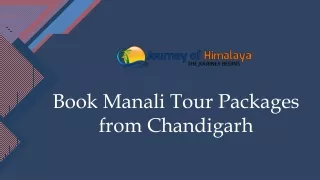 Manali Tour Packages - Journeyofhimalaya.com