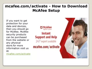 mcafee com activate how to download mcafee setup