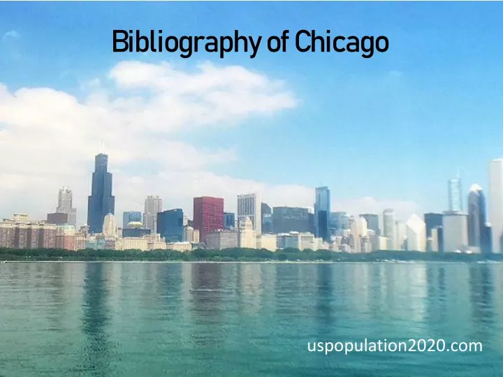 bibliography of chicago