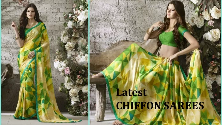 latest chiffon sarees