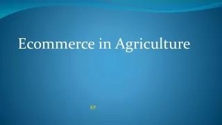 Ecommerce in Agriculture