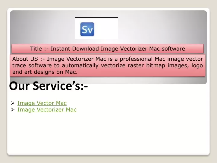 title instant download image vectorizer