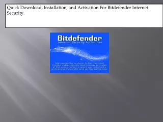 Activate Bitdefender | Install And activate Bitdefender- central.bitdefender.com