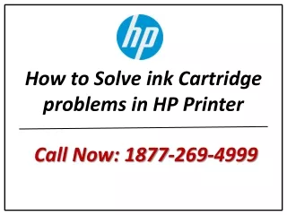 How to solve ink cartridge problems in HP Printer?