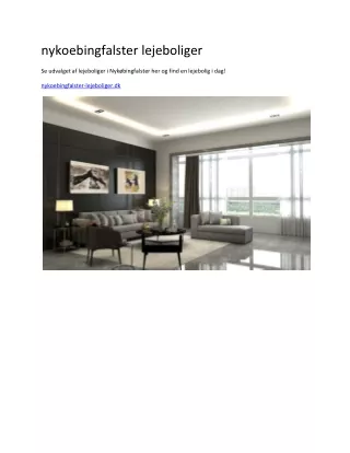 nykoebingfalster lejeboliger