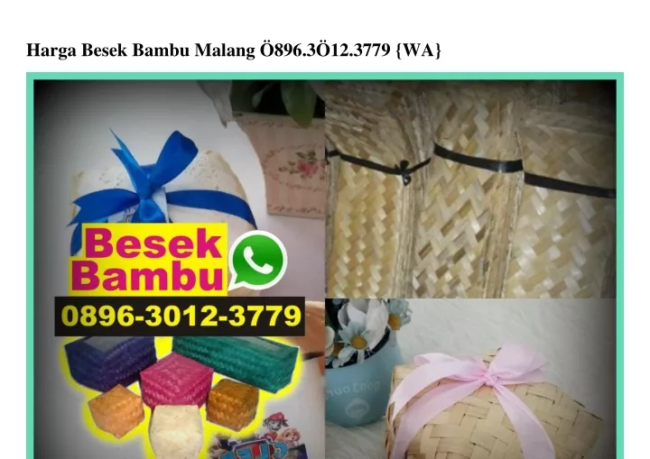 harga besek bambu malang 896 3 12 3779 wa