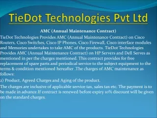 annual maintenance service contract | amc cisco equipment | cisco amc service