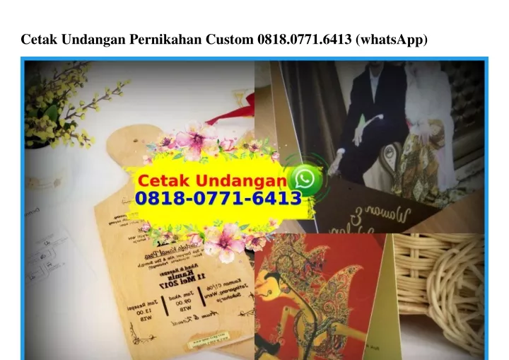 cetak undangan pernikahan custom 0818 0771 6413