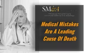 Medical Mistakes Are A Leading Cause Of Death