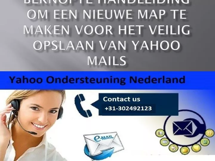 beknopte handleiding om een nieuwe map te maken voor het veilig opslaan van yahoo mails