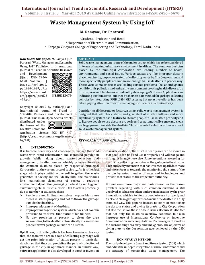 international journal of trend in scientific