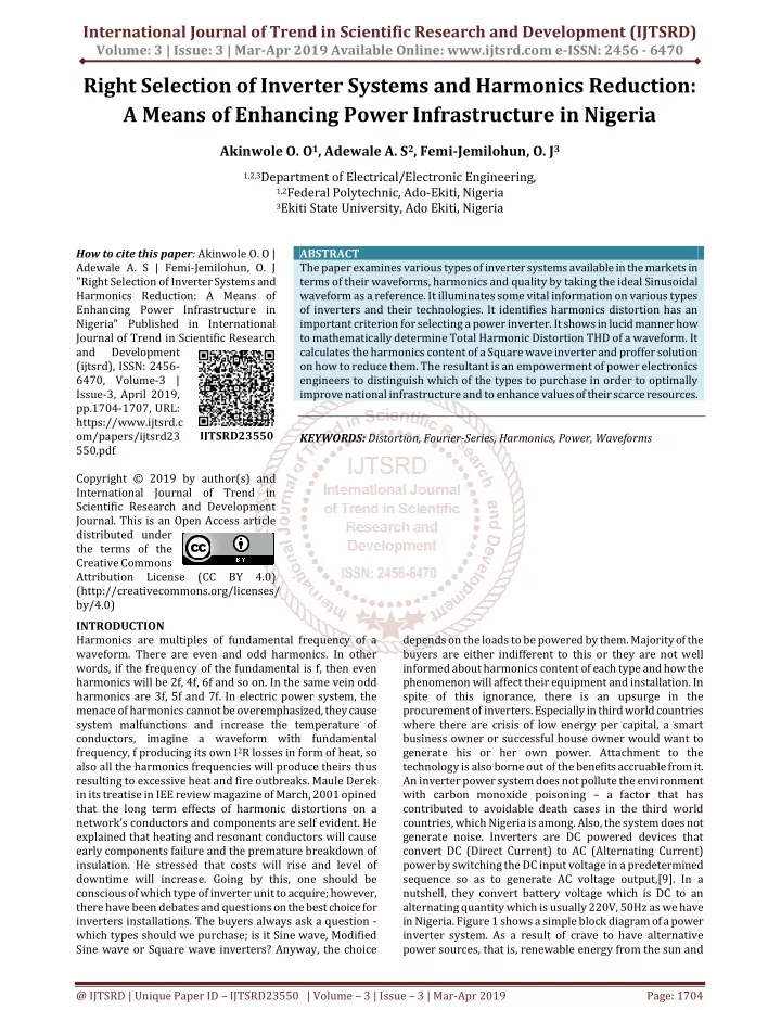 international journal of trend in scientific