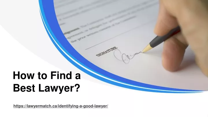 how to find a best lawyer