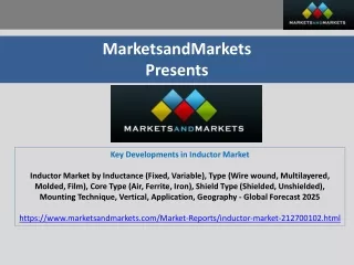 Key Developments in Inductor Market