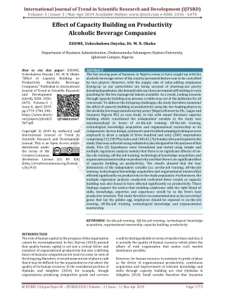 international journal of trend in scientific