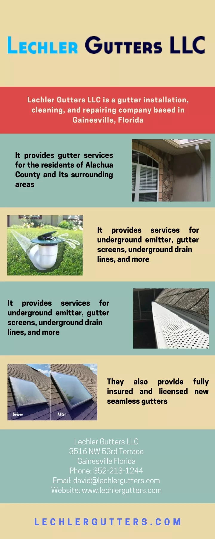 lechler gutters llc is a gutter installation