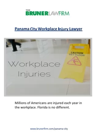 Panama City Workplace Injury Lawyer