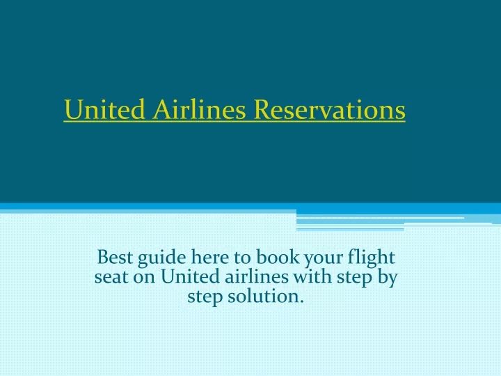 united airlines r eservations
