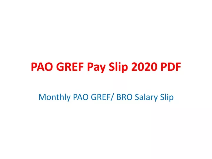 pao gref pay slip 2020 pdf