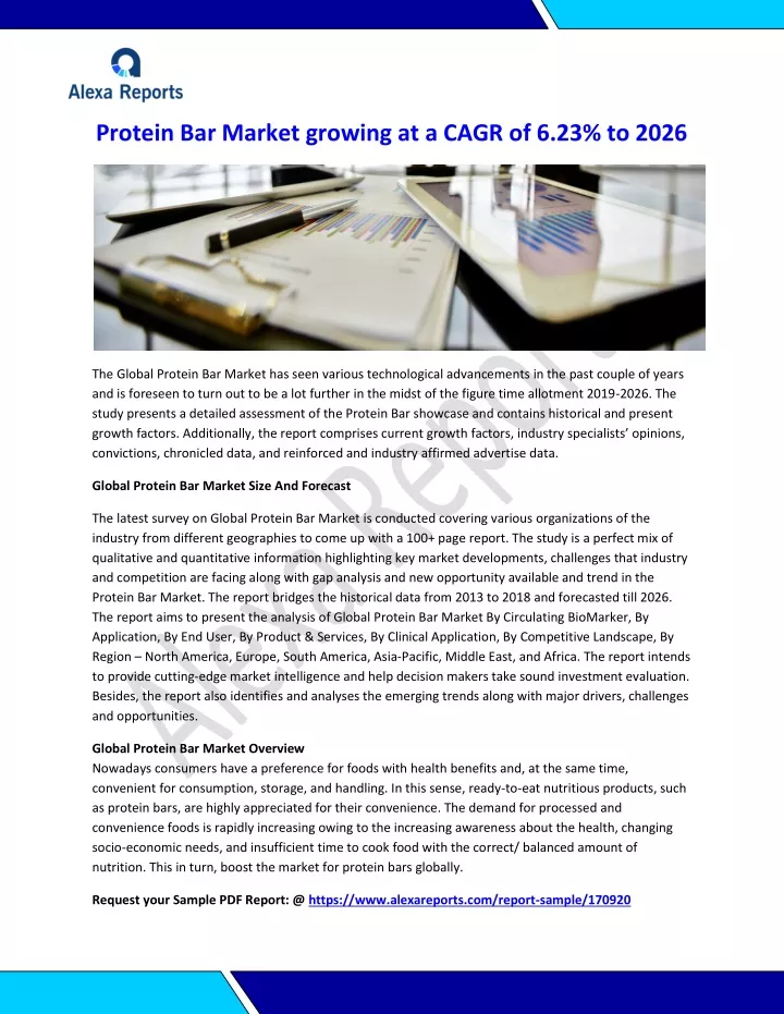 protein bar market growing at a cagr