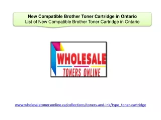 New Compatible Brother Toner Cartridge in Ontario
