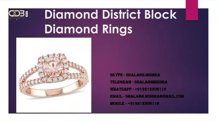 diamond district block diamond rings