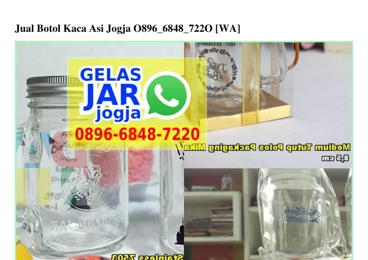 jual botol kaca asi jogja o896 6848 722o wa