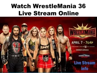 How to Watch WrestleMania 36 Live Stream Online ?