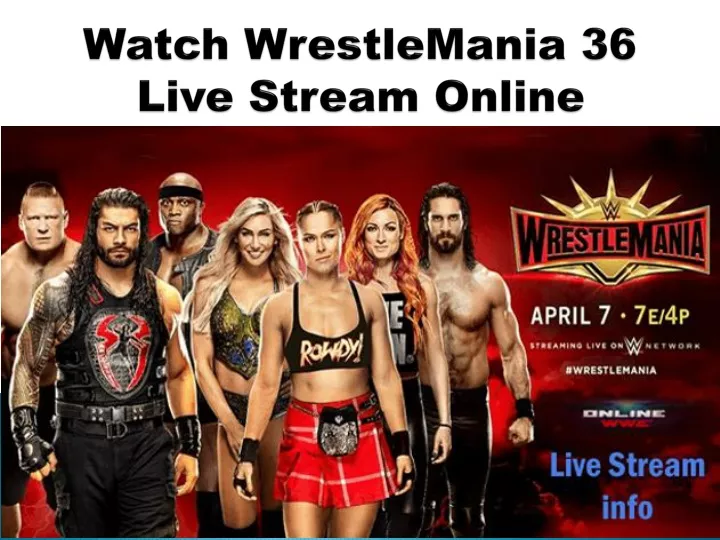 watch wrestlemania 36 live stream online