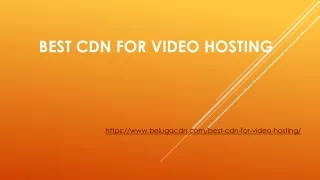 Best CDN for Video Hosting | BelugaCDN