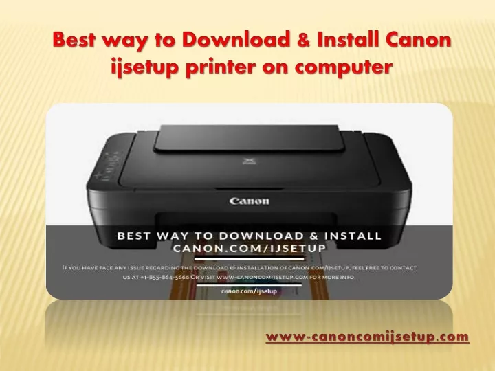 best way to download install canon ijsetup
