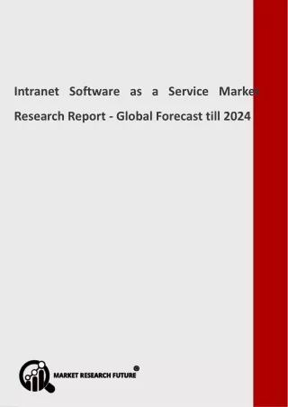 Intranet Software as a Service Market Research Report - Global Forecast till 2024