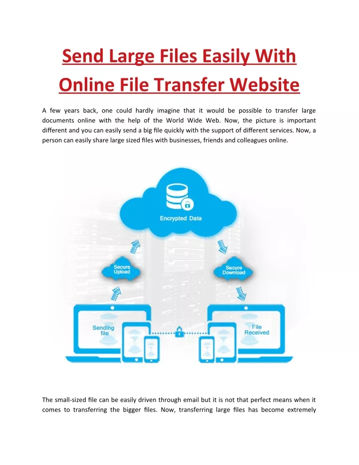 send large files easily with online file transfer