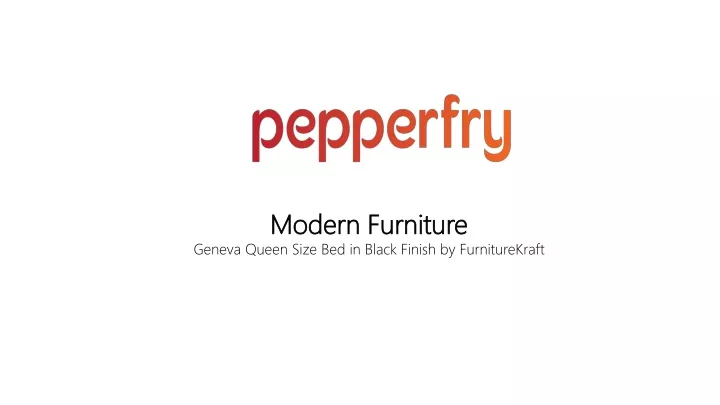 modern furniture geneva queen size bed in black