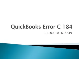 QuickBooks Error C 184