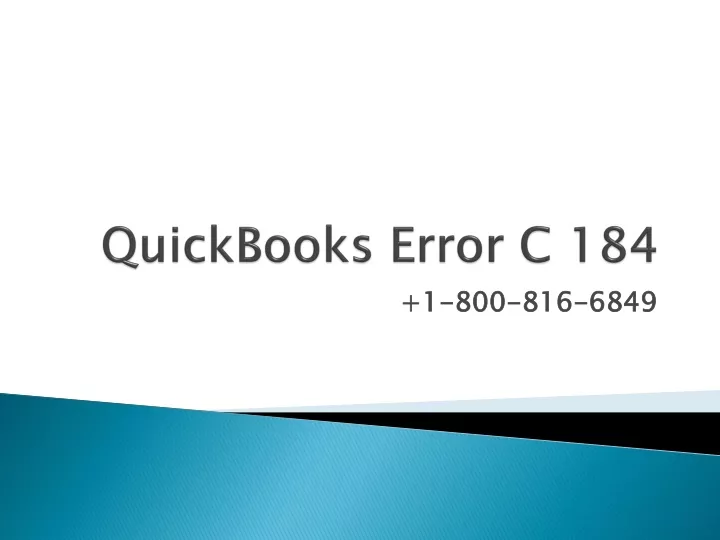 quickbooks error c 184