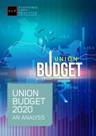 Budget analysis for the annual union budget presented by the Finance Minister Nirmala - An Analysis