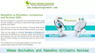 MamaRoo vs RockaRoo: Comparison and Reviews 2020