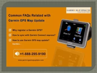 Common FAQs about Garmin GPS Map Update That We Should Know!