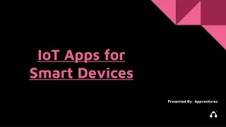 IoT Apps For Smart Devices