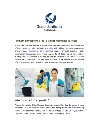 Commercial Building Maintenance