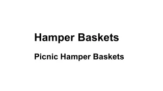 picnic hamper baskets