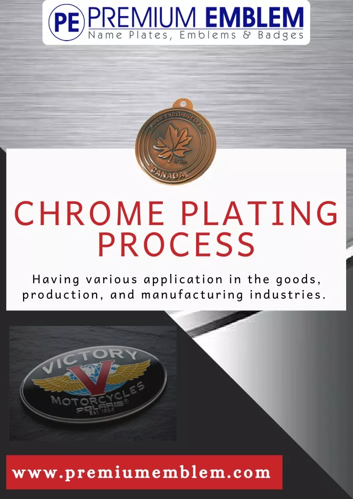 chrome plating process having various application
