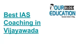Best IAS coaching center in Vijayawada