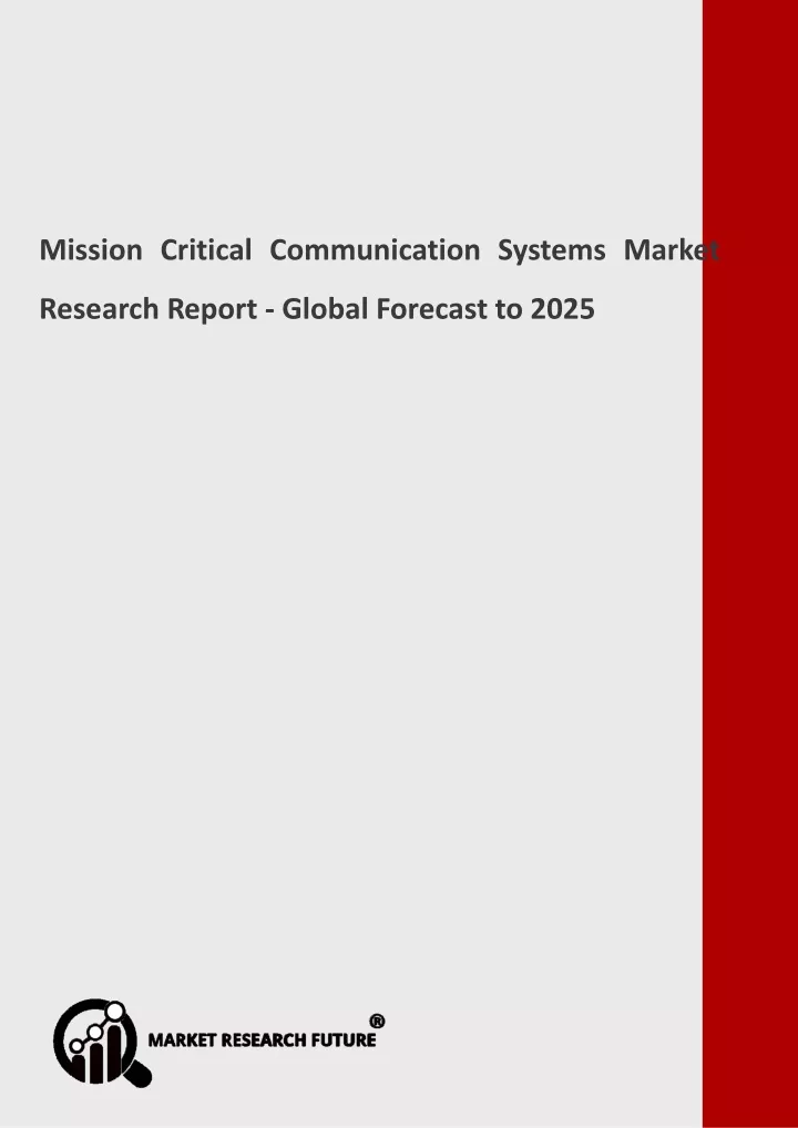 mission critical communication systems market
