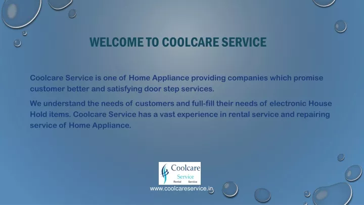 welcome to coolcare service