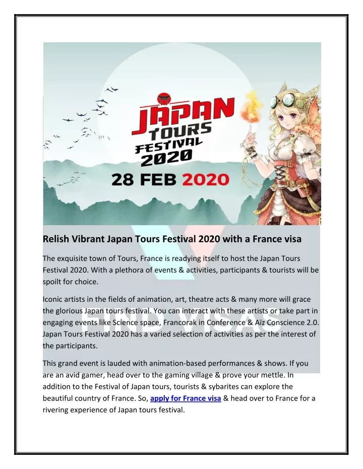 relish vibrant japan tours festival 2020 with