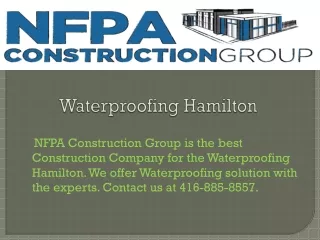 Waterproofing Hamilton