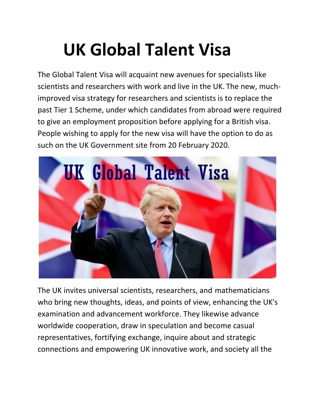 PPT - UK Global Talent Visa PowerPoint Presentation, free download - ID ...