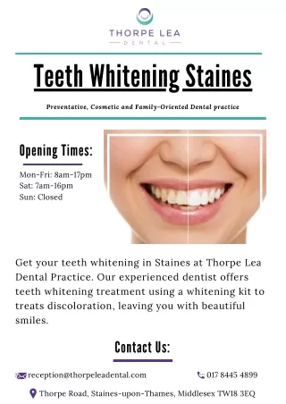 Teeth Whitening Staines